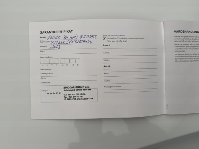Volvo V60 CC B4 AWD ULTIMATE REZERVACE 2.0 CC CC