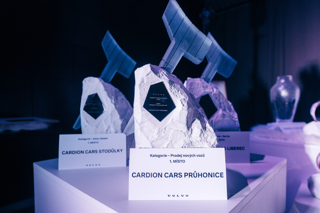 Cardion Cars letos získal rekordní počet cen Volvo Retailer Excellence Awards