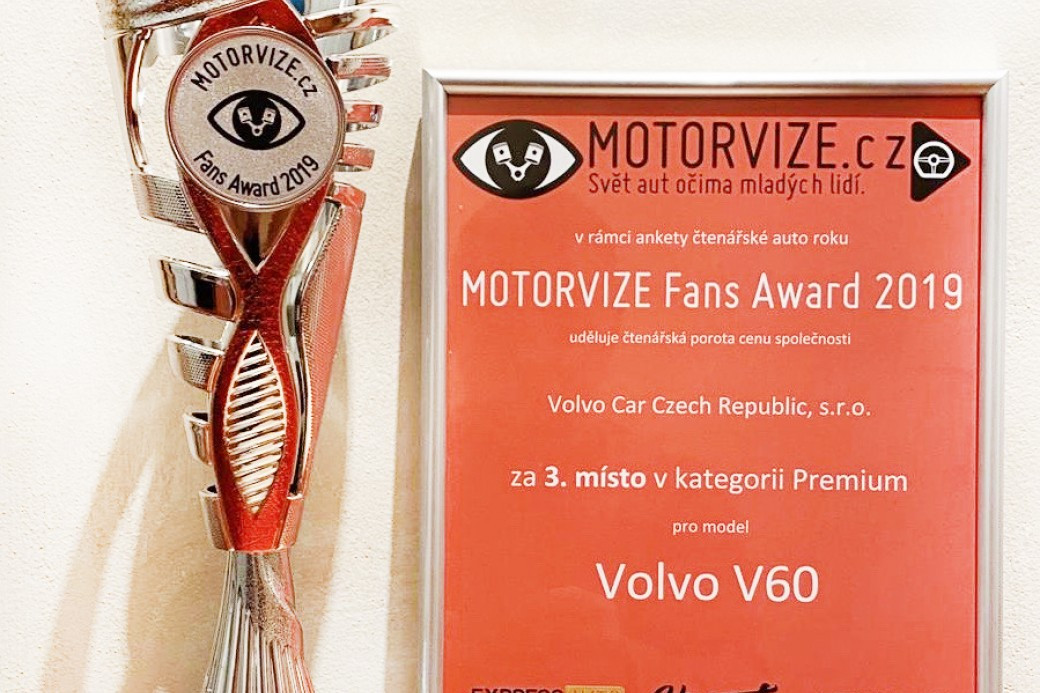 Motorvize Fans Award 2019: Ocenění pro&nbsp;Volvo V60